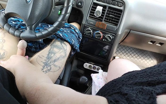 Zona901: Masturbation eines penis in einem auto auf dem parkplatz