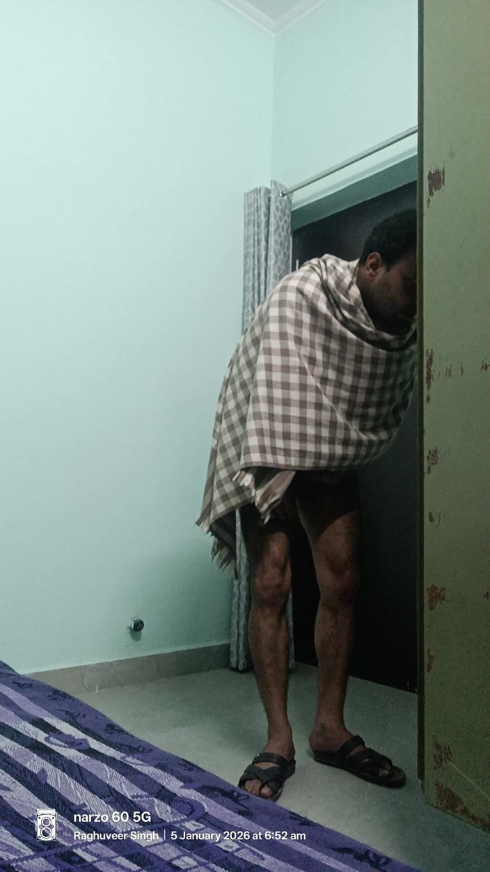 Rajasthani-old-lover: Indian Desi Man Ciesz się ojczymem i policjantem Uncel ojczymem...