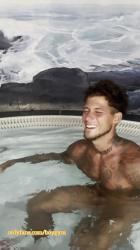 Surprise Cumshot in the Jacuzzi