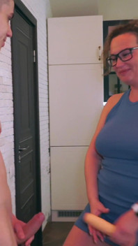 Backstage! Nicole Murkowski and Christafeer Robien Fuck Anal Whore Oksana Katysheva Hard in the Asshole!