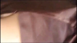 167 - Garota branca em vestido de cetim e meias
