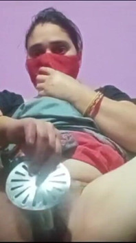 Indian Stepmom Fucking Her Pussy with Sex Toy