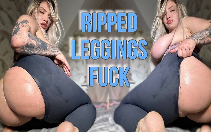 Swag Russian Panda: Zerrissene leggings, muschi ficken