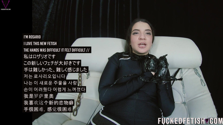 Fucked fetish: Freebreathplay la tuta da gatta swin elmetto in lattice masturbazione...