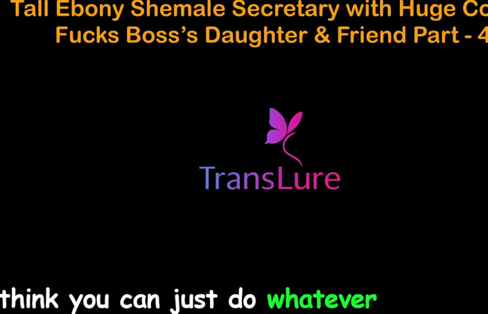 TransLure: Storia di sesso audio inglese - segretaria trans ebano alta con...