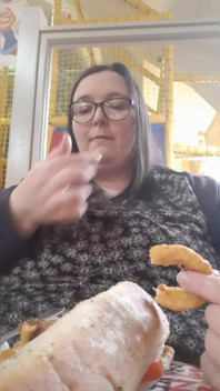 SSBBW secret filming of meal with stepfamily (This video has no audio)