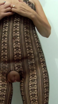Ziehen sie raus und komm auf meinen arsch in netzbodystockings