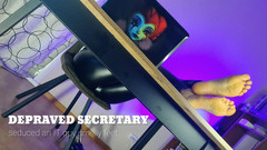 InnessaKiss: Zkažená sekretářka svádí sexy chodidly