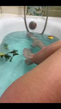 It's so Nice to Relax After a Day at Work in a Hot Tub. Do You Want to Admire My Beautiful Legs?