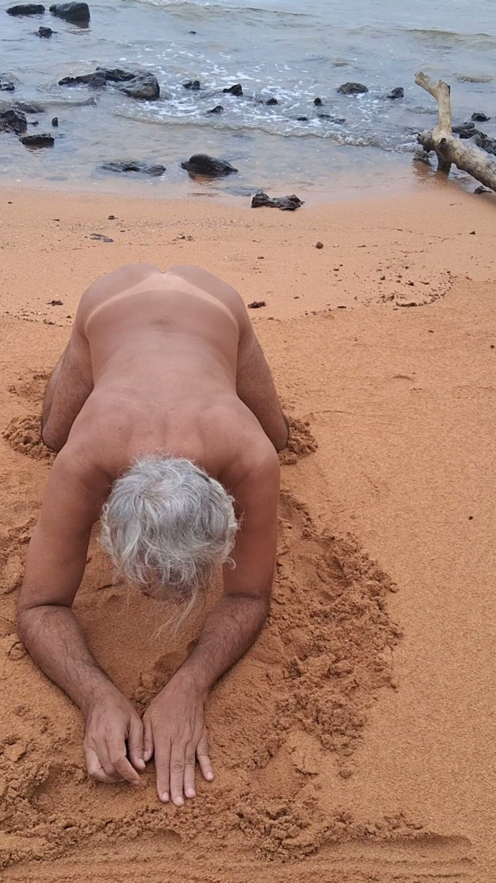 Ladysilvas: Ladysilva on the Beach Naked Showing off Her Big Sexy...