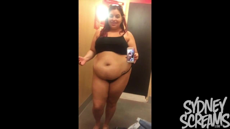 Sydney screams fetish: Public Dressing Room Tight Jeans - Wmv