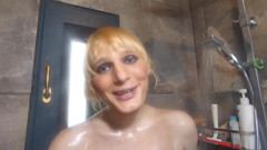 Nikki Lilith takes a steamy shower and rides a dildo thumbnail