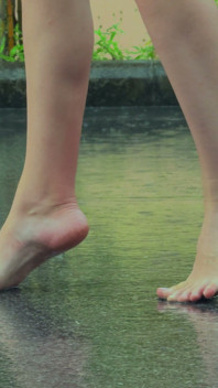 Bare Legs in the Rain
