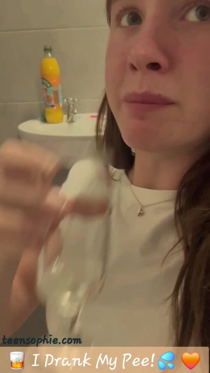 Teen Sophie: Ik heb mijn plas ingeslikt!