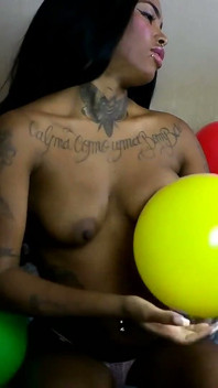 Ebony Balloon Fetish