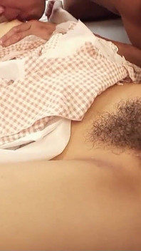 Threesome Japan fuck with hairy pussy and step dad