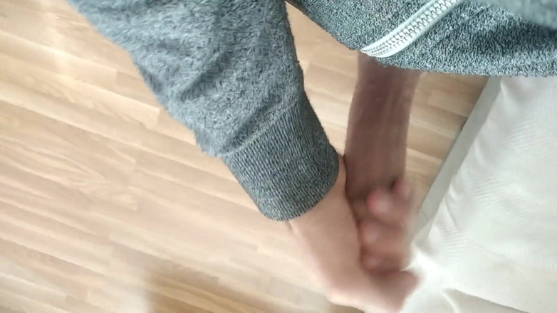 Elvissc: Amateur Boy with Big Dick Jerks off and Cums Slow...