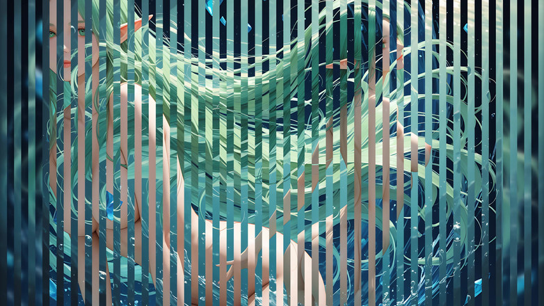 LustRender: Lustrender 슬라이드쇼: 머리를 자연스럽게 흐리는 누드 엘프 여자 - Ai 비디오