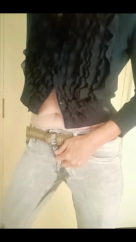 Grey Jeans Are the Best Jeans to Wet