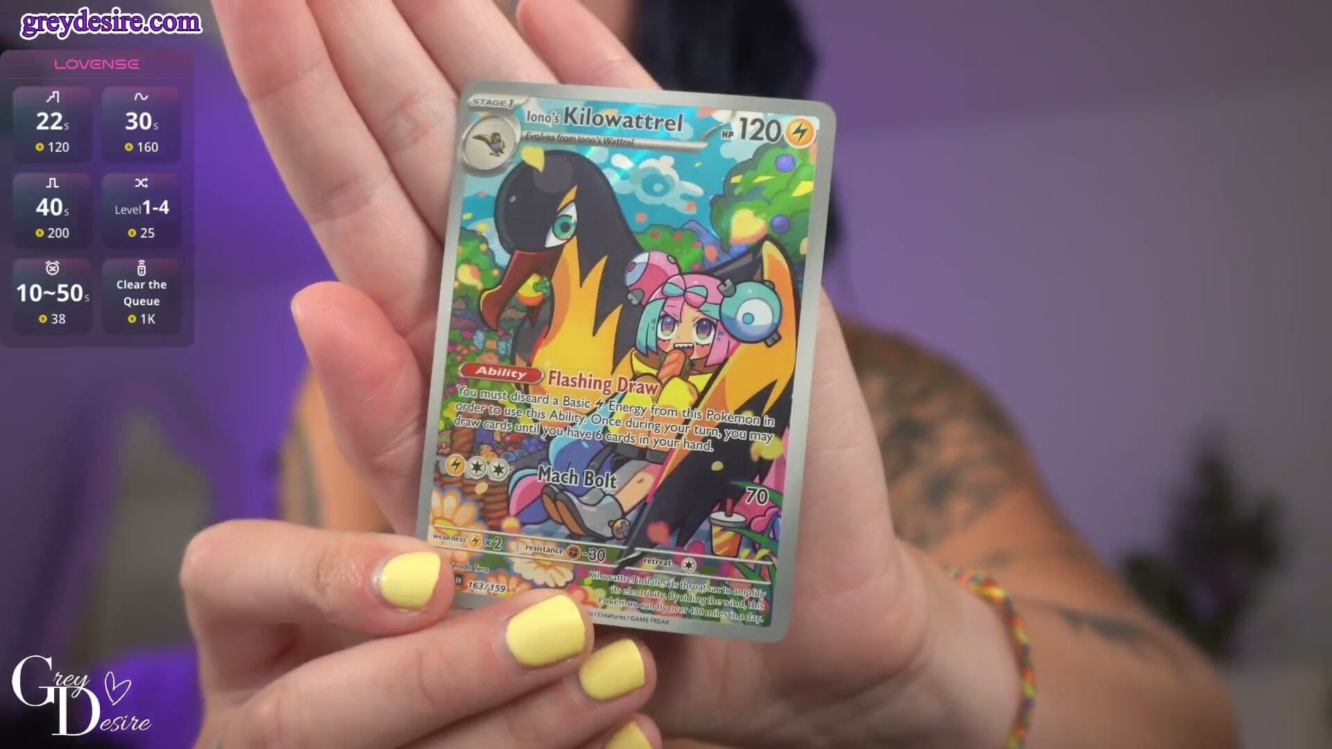 Amateur MILF Topless Pokemon Card Opening - Grey Desire