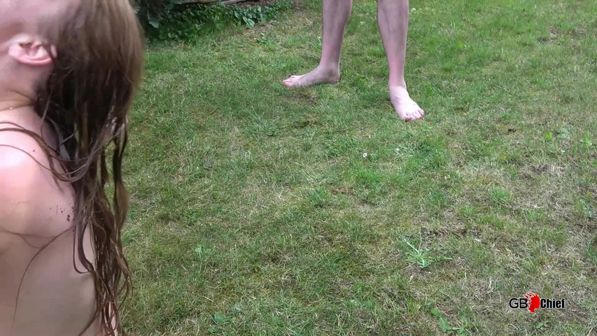 Outdoor Pee Funnel Fun (GangBang-Dream)