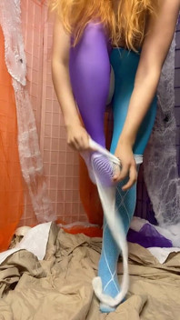 Pantyhose Kencing berlapis: ketat, jala dan sut badan - semua bersama!!