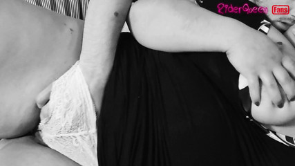 Riderqueen: Bbw-vrouw gedeeld, echtgenoot filmt haar, alleen fans in slow motion