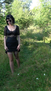 Bas nylon superposés et jeu de sperme