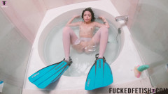 Fucked fetish: Tauchflossen, zierliche sirene 19 Ayo Unterwasser badewanne Atem