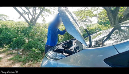 Pinay Viral Scandal: Sex în trei amator asiatic cu un străin norocos în mașină, pe...