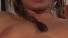 This Girl with Pigtails Takes a Nice Cock in Her Mouth and Ass
