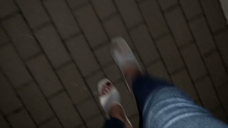 Heelex: Crossdresser with Beautiful Feet in Very Sexy Wedge High Heels