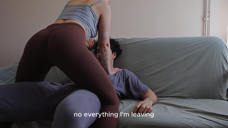 Artur and Diana: Un combat à distance avec ma demi-sœur finit en baise à sec : éjaculation...