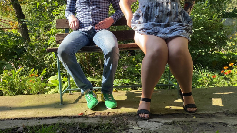 OurFetishLife: Gorgeous mother-in-law pissing with legs spread outdoors