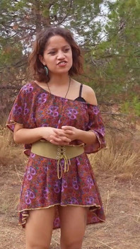 První rande na nudistickém pikniku: Elena De La Vega Šuká venku na Fakings