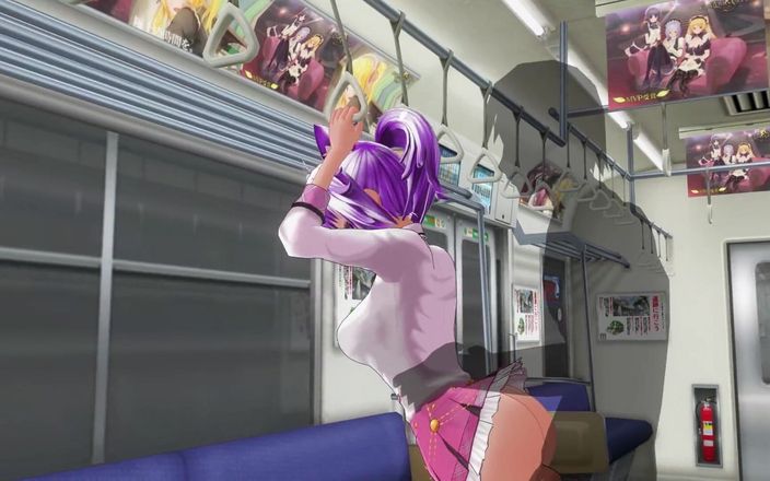H3DC: 3D Hentai Loszka nie nosił majtek w pociągu (część 2)
