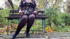 OurFetishLife: Madura madrasta se despi ao ar livre