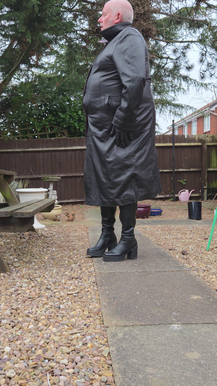 Leatherman63: Leren loopgravenjas