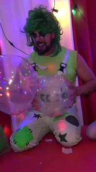 Lily Kink Meets the Balloon Loving Green Cock Crazed Clowns