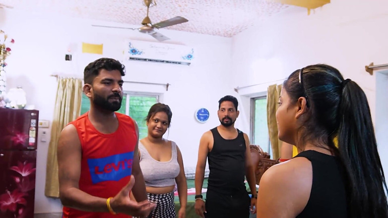 Queen star Desi: Morning Yoga Practice and Fucked Teacher and Student Each Other,...