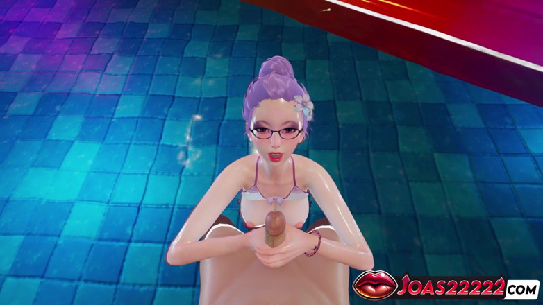 Joas22222: Hot Tsukiyama pool 3d hentai - paja de dos manos en agua,...