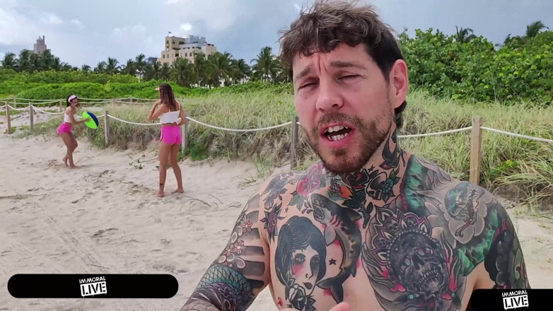 Immoral Live: Football, des bombasses à la plage avec Little Bush Jc Wilds...