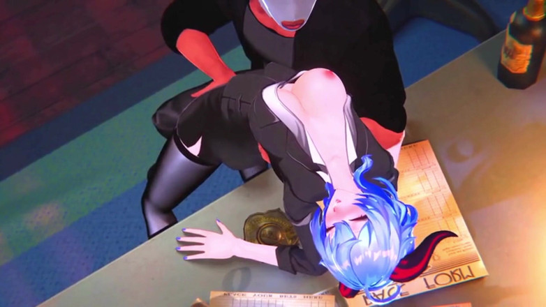 NSFWOtaku: Genshin impact - Ganyu piacere in ufficio a tarda notte - 3D Hentai...