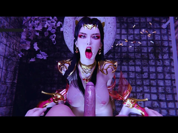 X Hentai: 虚拟女神泼妇：曲线咒语 - 3D 动画成人动漫