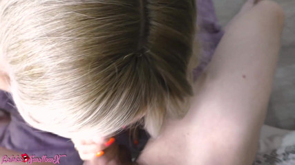 Laloka4you: Heiße blondine sinnlicher blowjob, großer schwanz nach dem college - oraler...