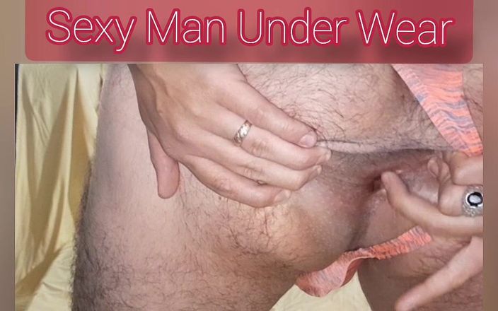 Sexy man underwear: 性感的橙色丁字裤