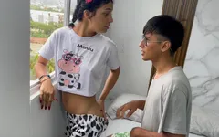 I Take Advantage of My Little Stepsister Looking Out the Window, to Give Her the Fuck of Her Life.