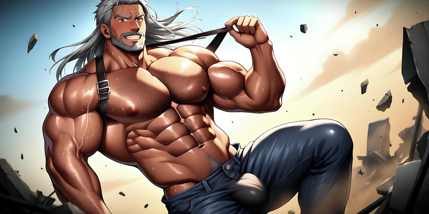 Erotic Man: Качок с огромными соблазняющими выпуклостью