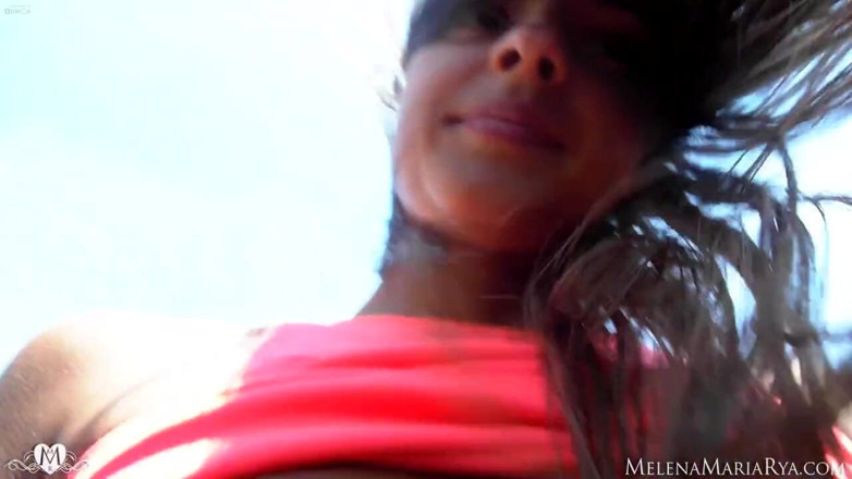 Melena Tara: Melena Maria Rya Stripping in Cabrio