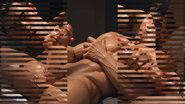 LustMen: Lustmen Drake Voss, слайд-шоу з інсультом члена, предсперма